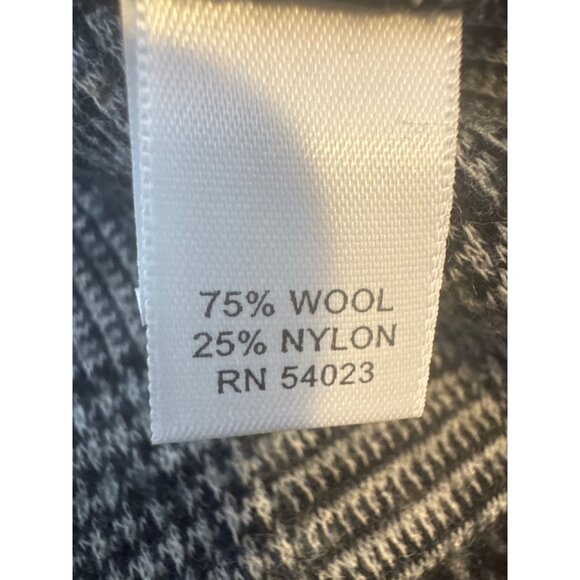 Banana Republic Size 4 Plaid Wool Blend Skirt Gray Black White - Picture 5 of 12